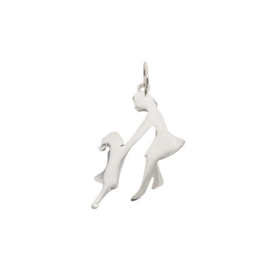 Pingente Prata Mãe e Filha 516038