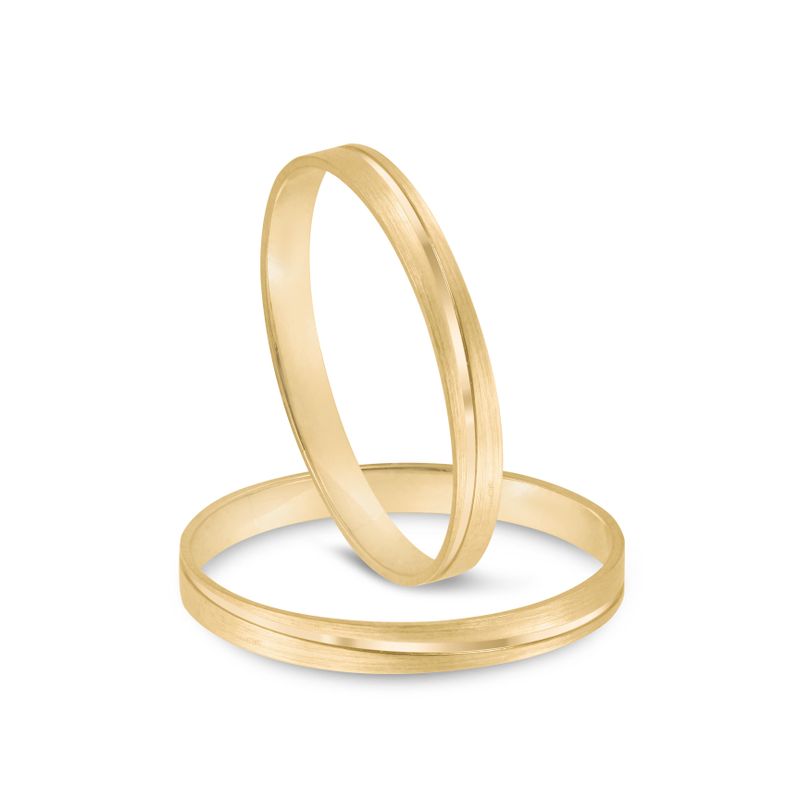 Par Aliança Ouro 18k Reta  2,3mm (802039)