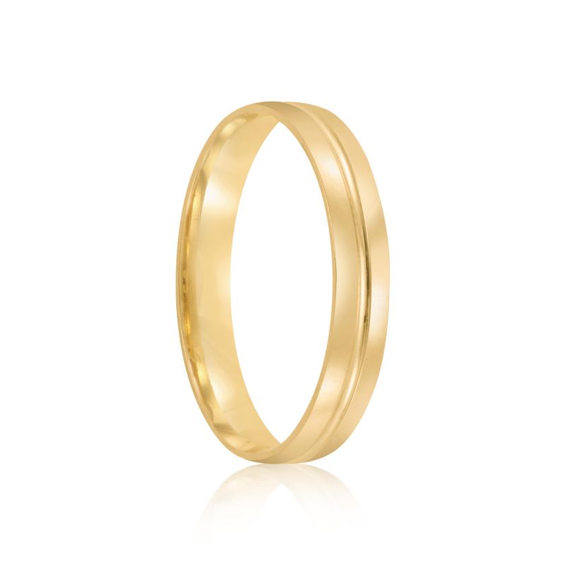 Par Aliança Ouro 18k Abaulada  3mm (801990)