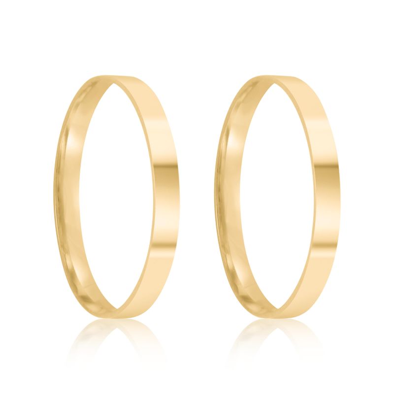 Par Aliança Ouro 18k Reta 2,2mm (801935)
