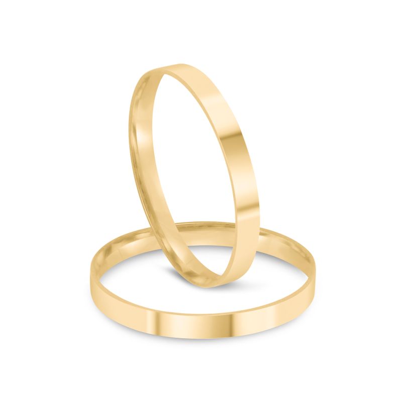 Par Aliança Ouro 18k Reta 2,2mm (801935)