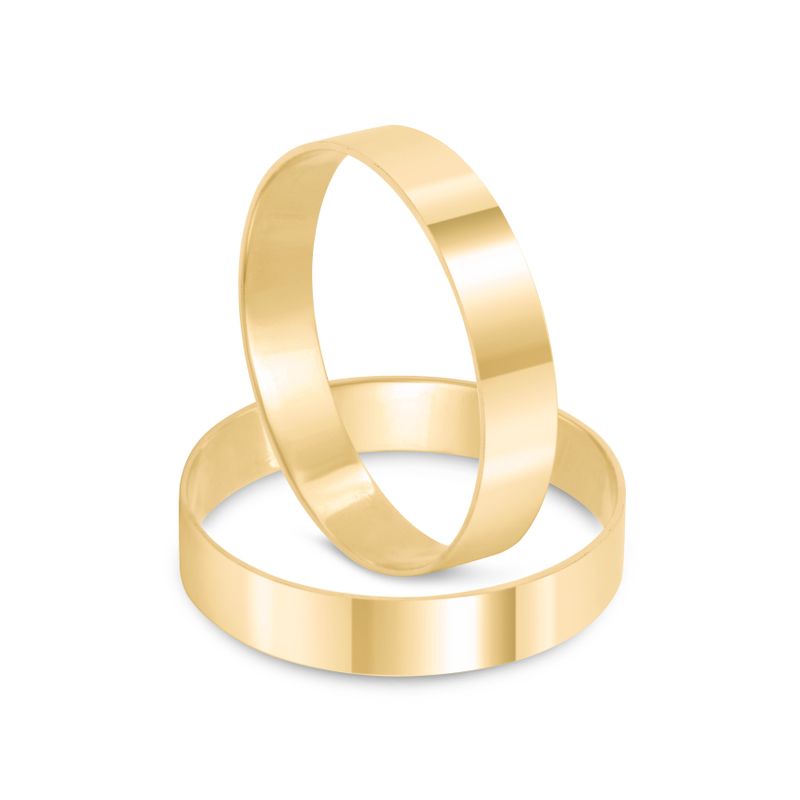 Par Aliança Ouro 18k Reta 3,5mm (800805)