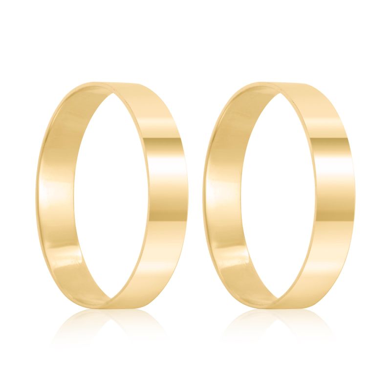 Par Aliança Ouro 18k Reta 3,5mm (800805)