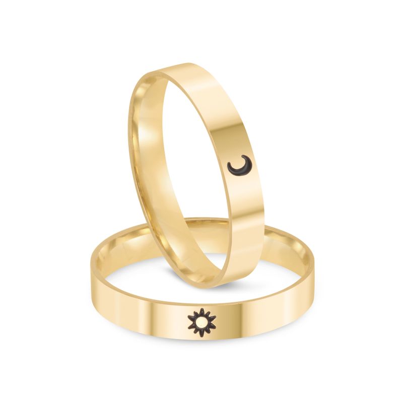 Par Aliança Ouro 18k Reta 3,2mm (802006/007)