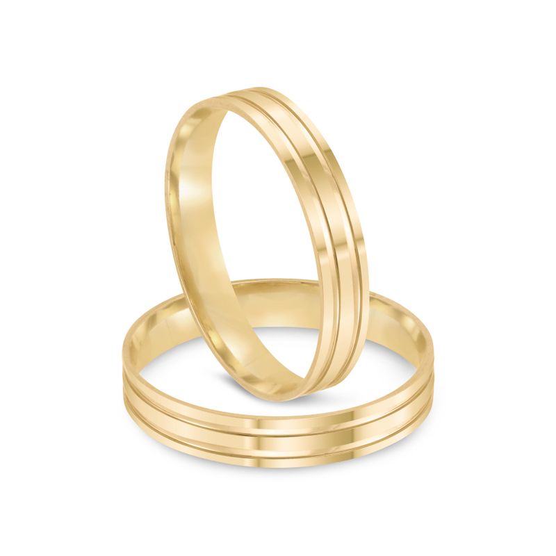 Par Aliança Ouro 18k Reta 3,2mm (801997)