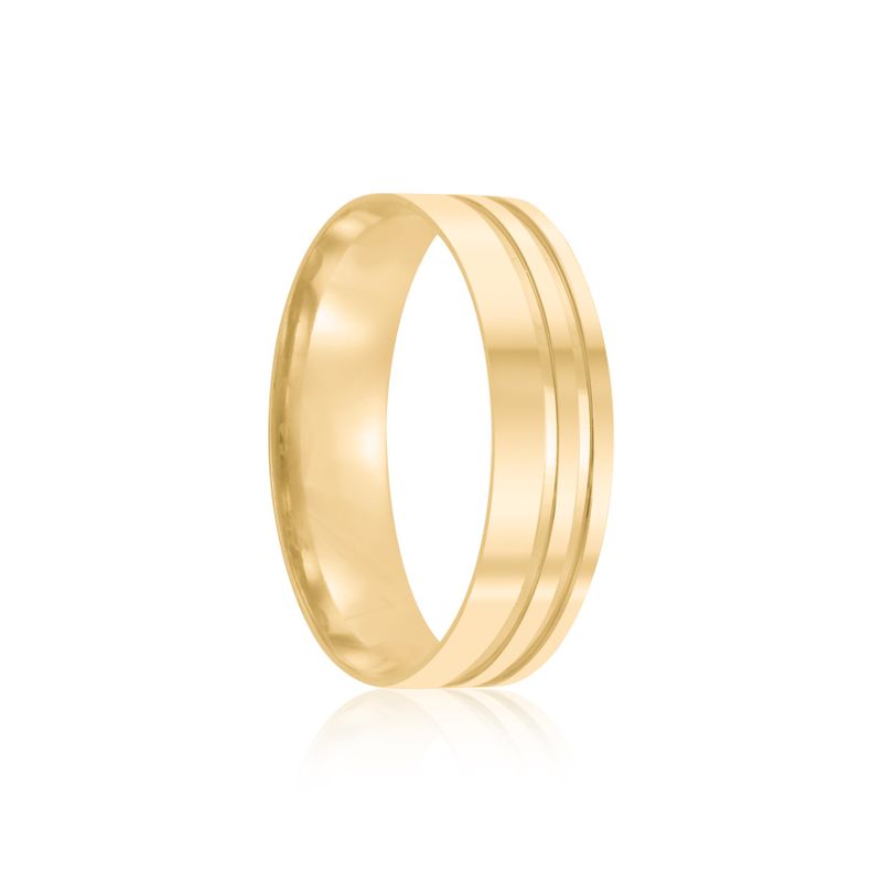 Par Aliança Ouro 18k Reta 5mm (801931)