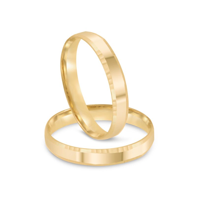 Par Aliança Ouro 18k Reta 3,2mm (801951)