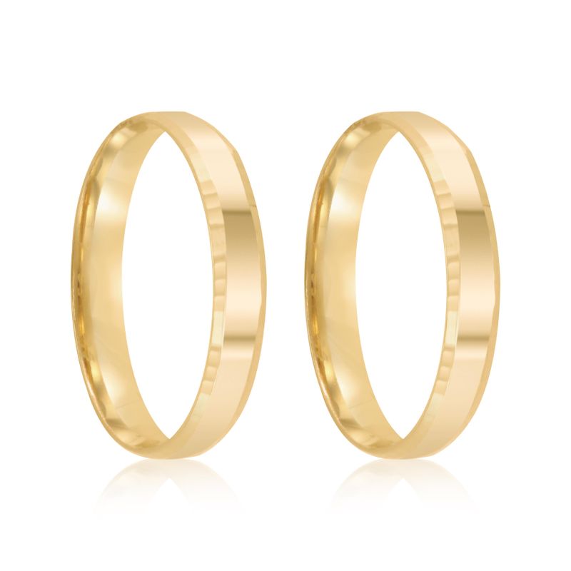 Par Aliança Ouro 18k Reta 3,2mm (801951)