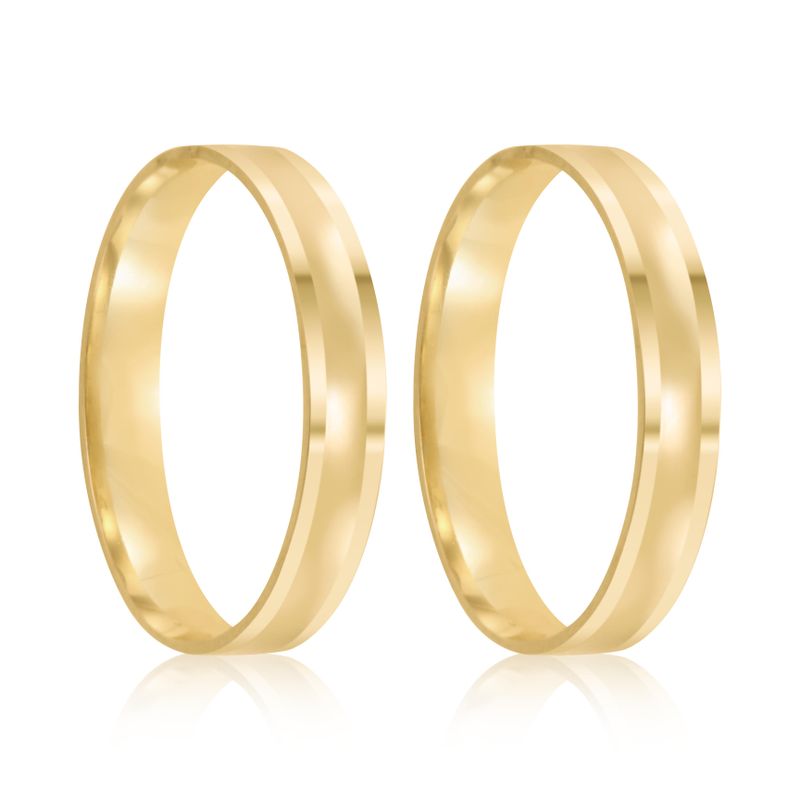 Par Aliança Ouro 18k Côncava 3,2mm (801988)