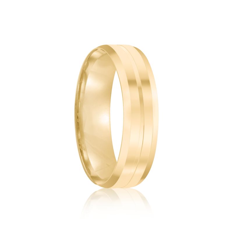 Par Aliança Ouro 18k Reta 5mm Diamante 1,5pts (801966/1967)