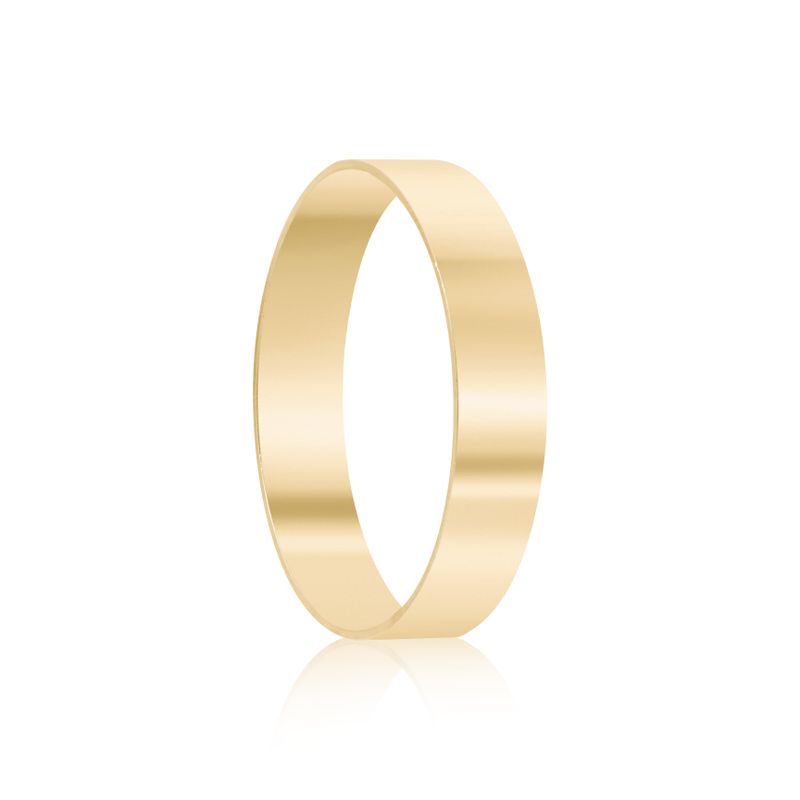 Par Aliança Ouro 18k Reta 3,7mm (801334)