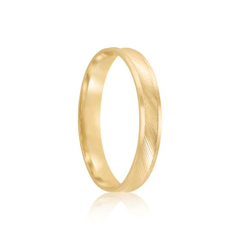 Par Aliança Ouro 18k Côncava 2,3mm (801933)