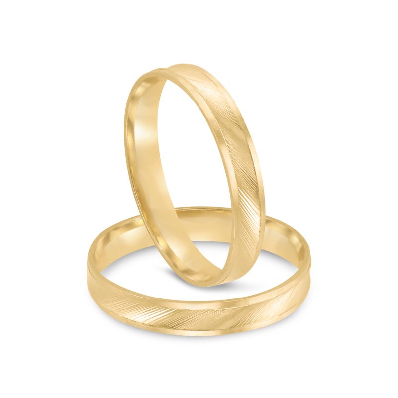 Par Aliança Ouro 18k Côncava 2,3mm (801933)