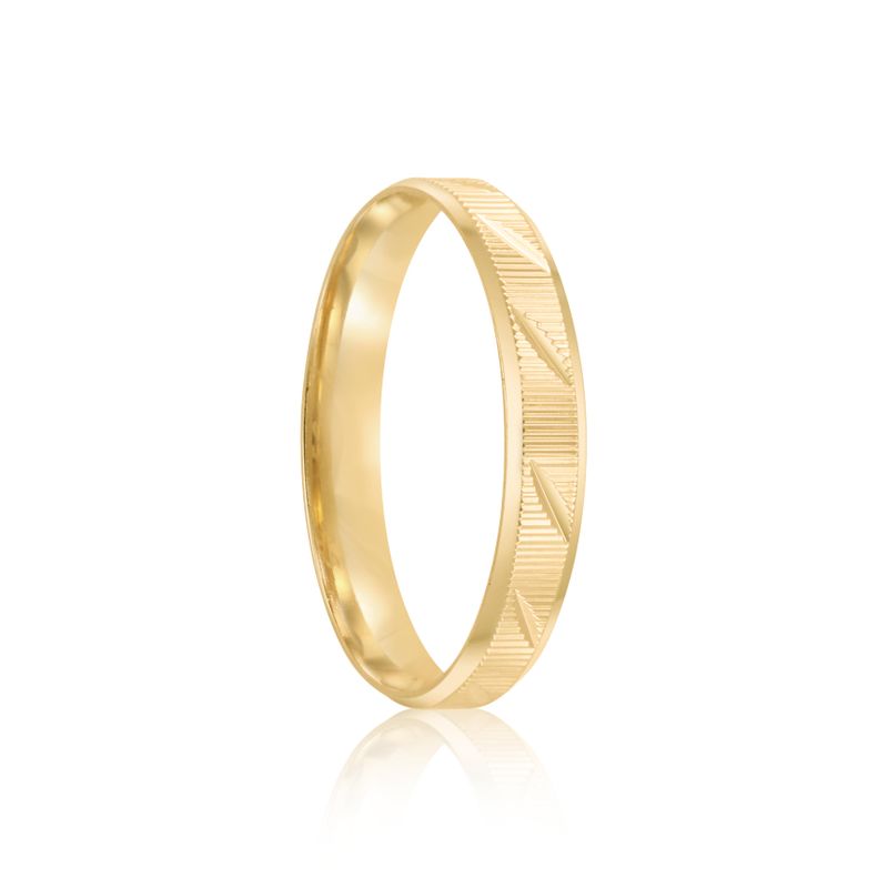 Par Aliança Ouro 18k Reta 3,2mm ( 801991)
