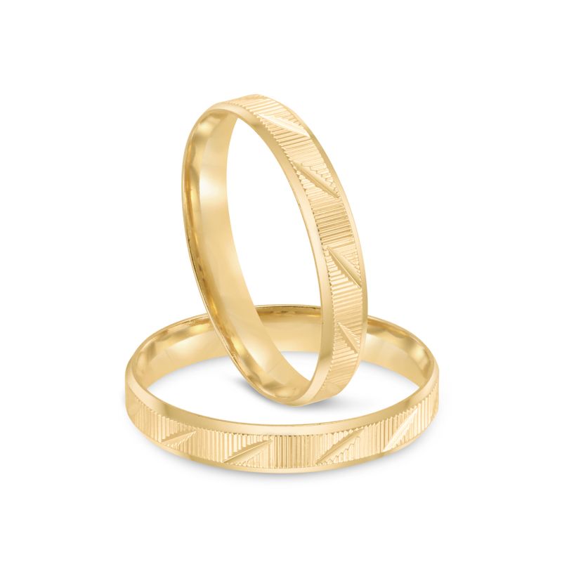 Par Aliança Ouro 18k Reta 3,2mm ( 801991)