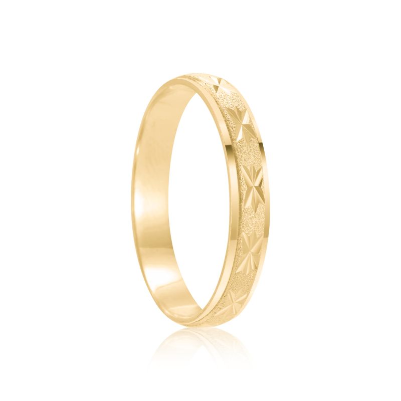 Par Aliança Ouro 18k Reta 3mm (801870)