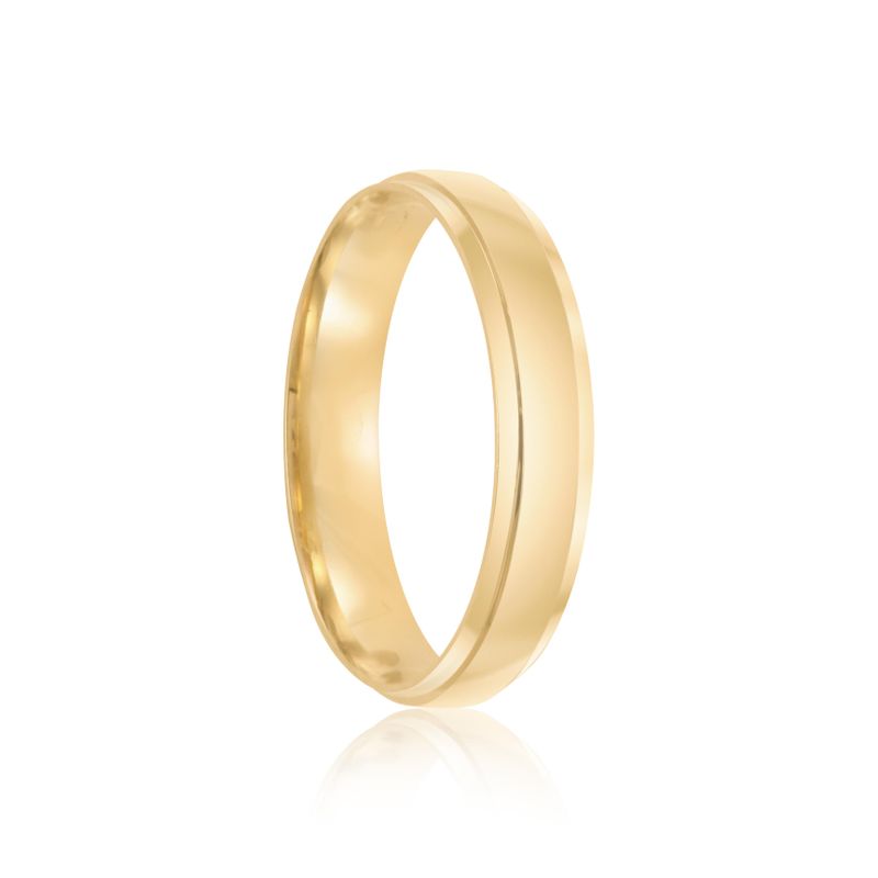 Par Aliança Ouro 18k 4mm Diamante 1,5pts (801968/1969)
