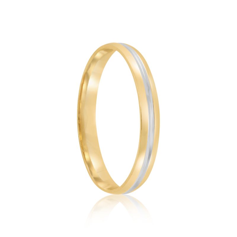 Par Aliança Ouro 18k Abaulada 2,7mm (802005)