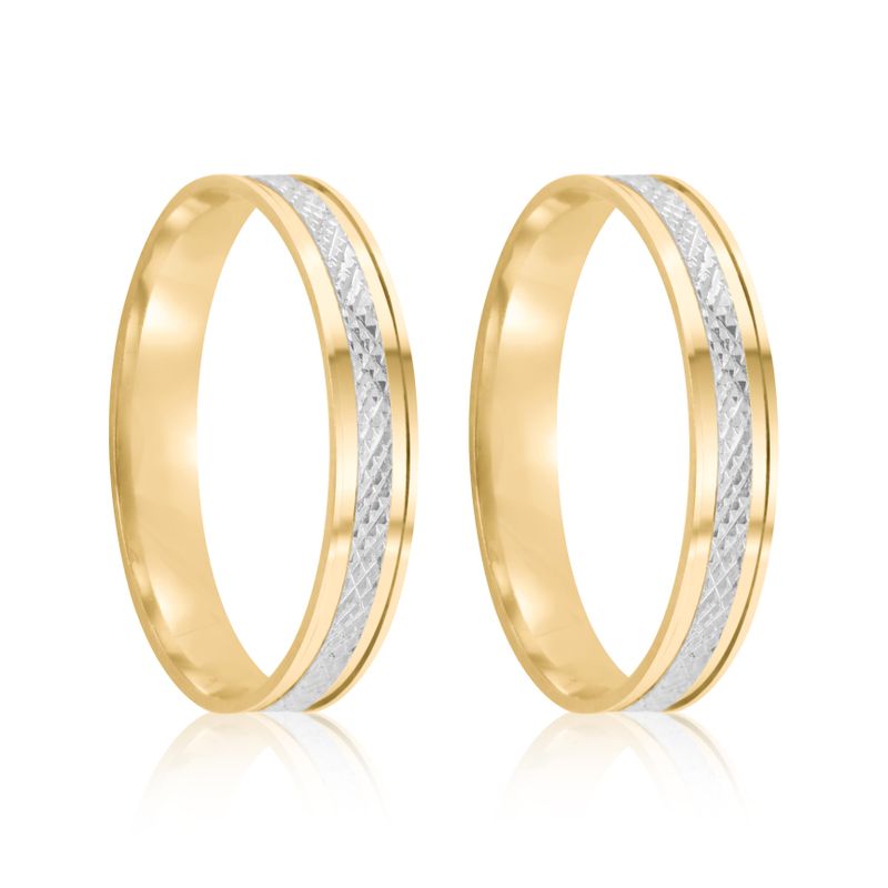 Par Aliança Ouro 18k Reta 3mm (801932)