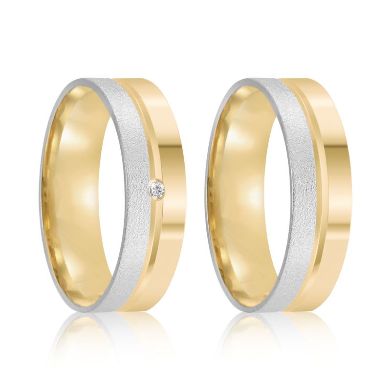Par Aliança Ouro 18k Reta 3mm (802022/2023)