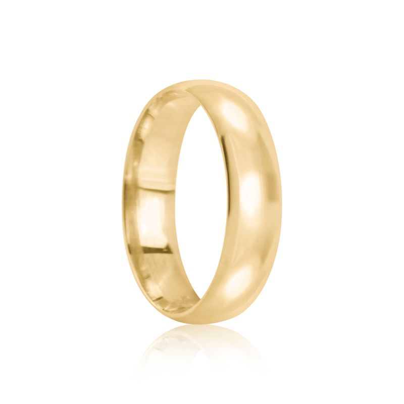 Par Aliança Ouro 18k Abaulada 5,7mm Diamante 2pts (801831/1830)