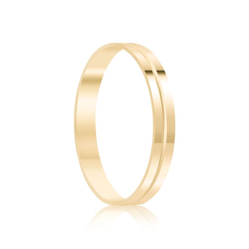Par Aliança Ouro 18k Reta 2,8mm (801868)