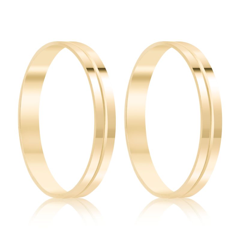 Par Aliança Ouro 18k Reta 2,8mm (801868)
