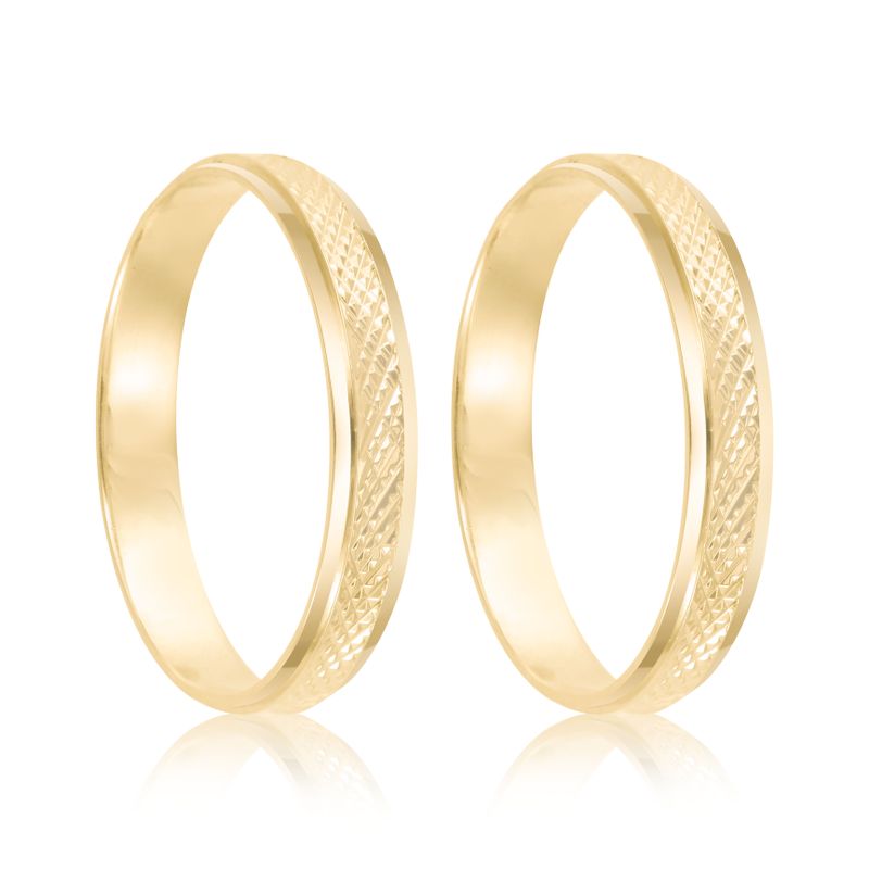 Par Aliança Ouro 18k Reta 3,2mm (802060)