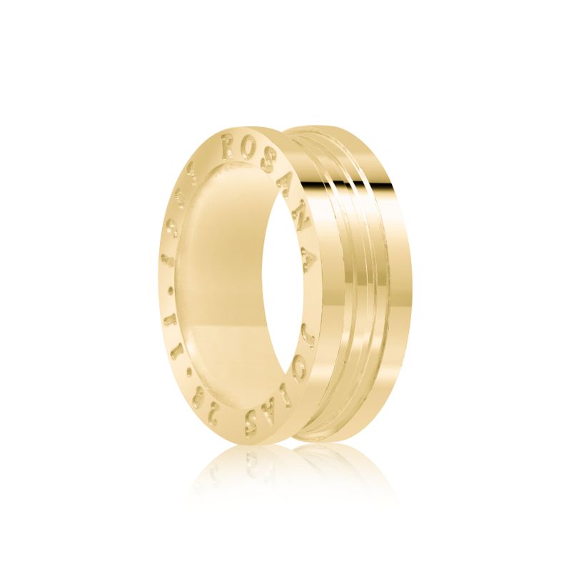 Par Aliança Ouro 18k Reta 8mm Diamantes (801871/1872)