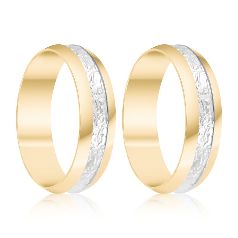 Par Aliança Ouro 18k Abaulada 5,7mm (801840)