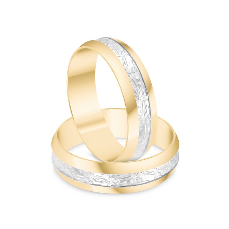 Par Aliança Ouro 18k Abaulada 5,7mm (801840)