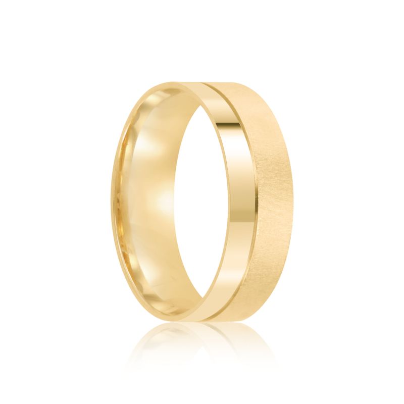 Par Aliança Ouro 18k Reta 5,7mm (801348/1349)