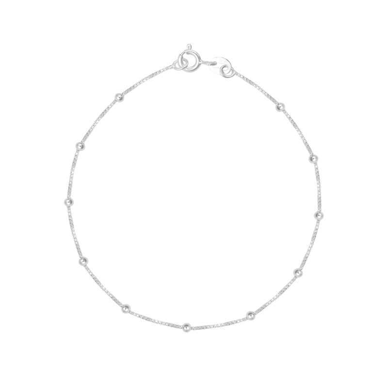 Pulseira Prata Veneziana Bola