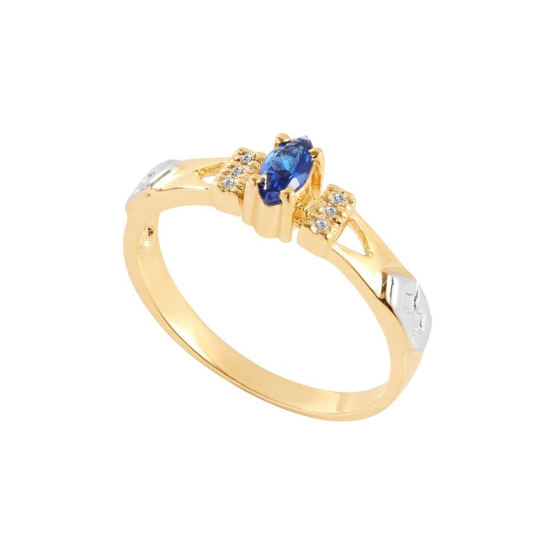 Anel Ouro 18k Formatura AG063 Zircônia