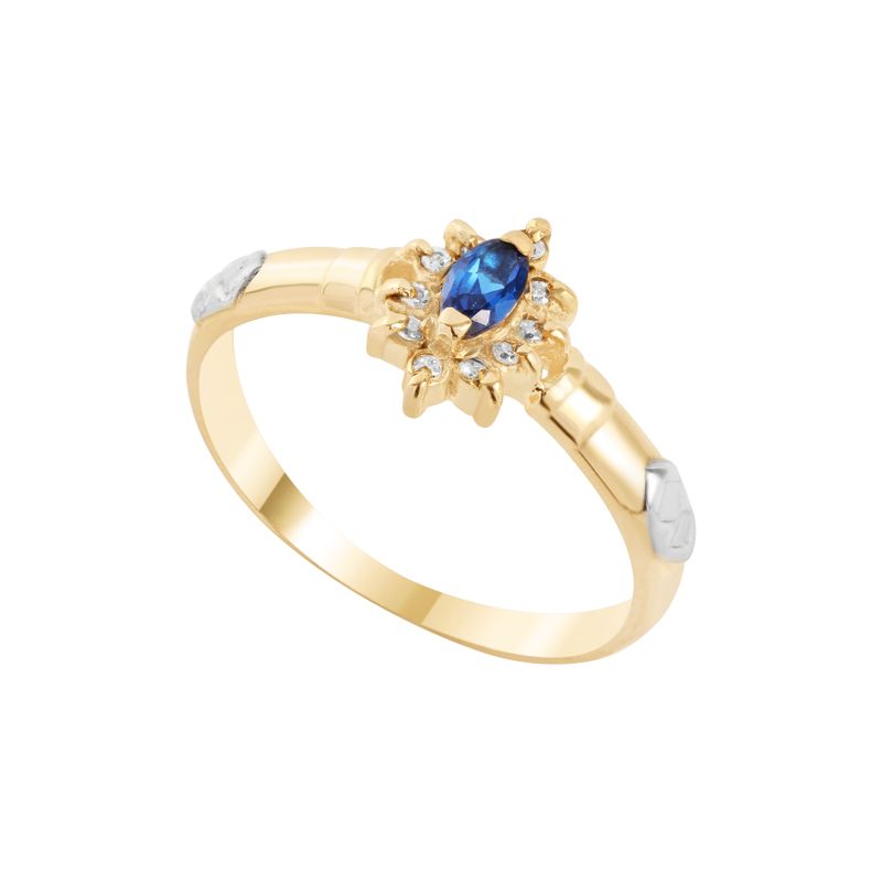 Anel Ouro 18k Formatura AG018 Zircônia