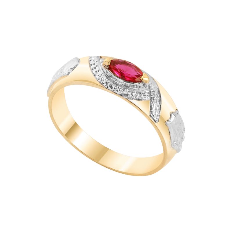 Anel Ouro 18k Formatura AG065 Zircônia