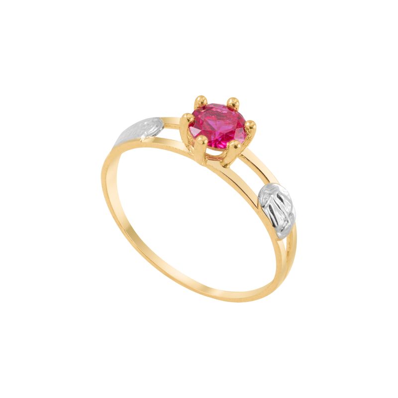 Anel Ouro 18k Formatura AG100 Zircônia