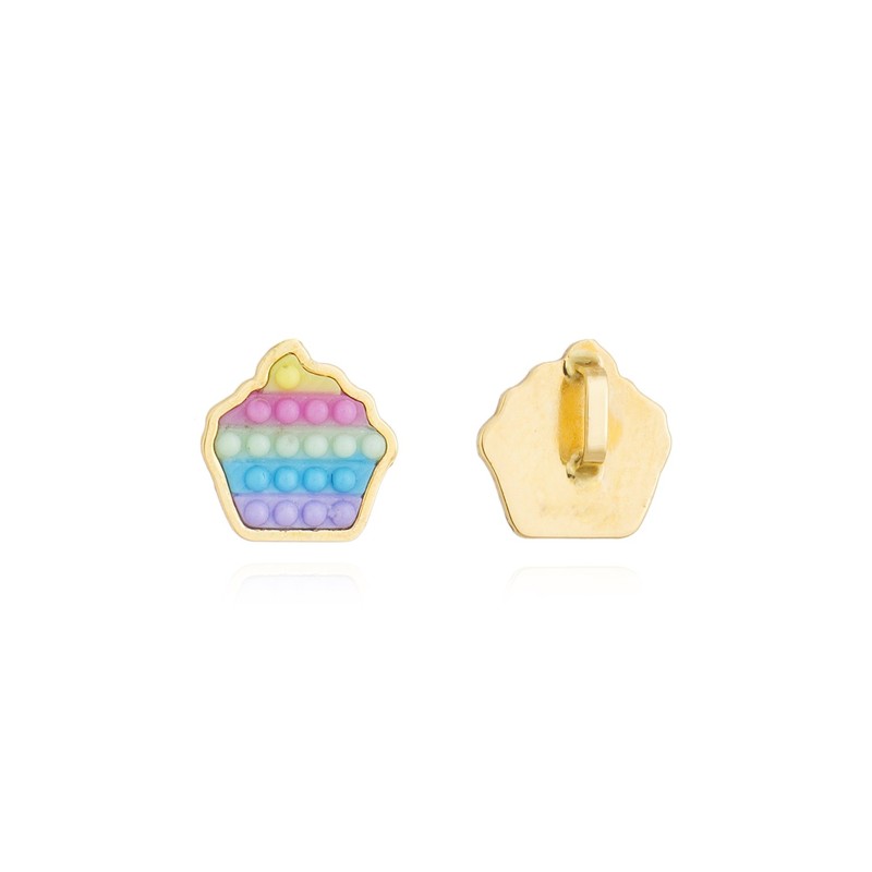 Pingente Ouro 18k Pop It Cupcake