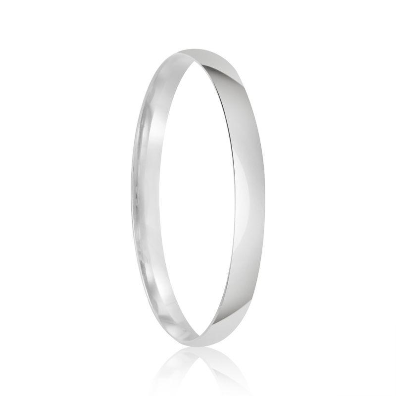 Par Aliança Prata Semi Anatômica Abaulada 1,8mm  802118