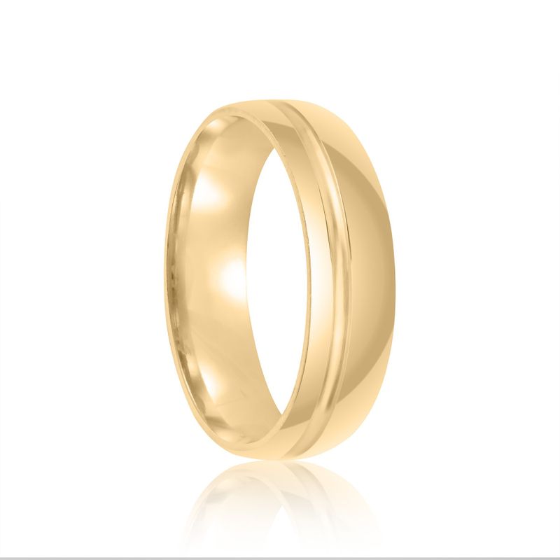 Aliança Ouro 18k Individual Moissanite