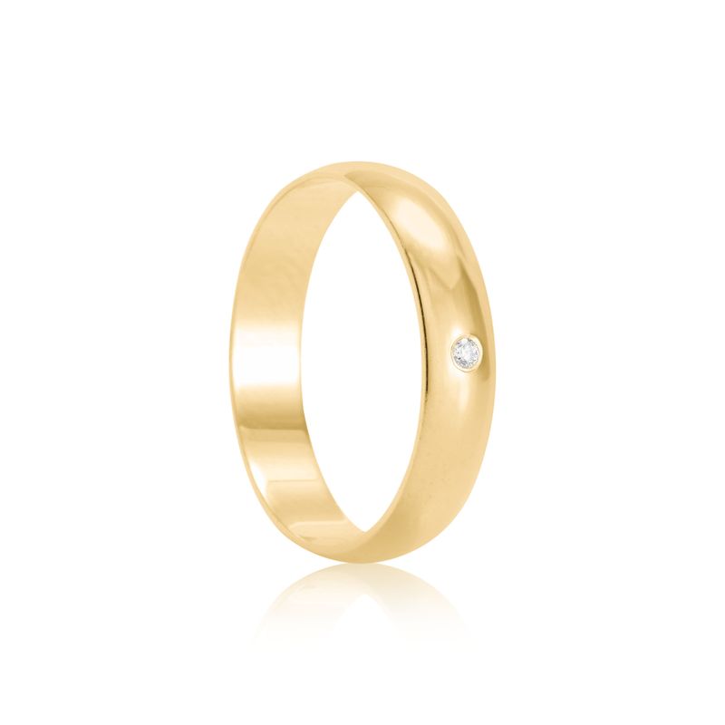 Aliança Ouro 18k Individual 800102/800104