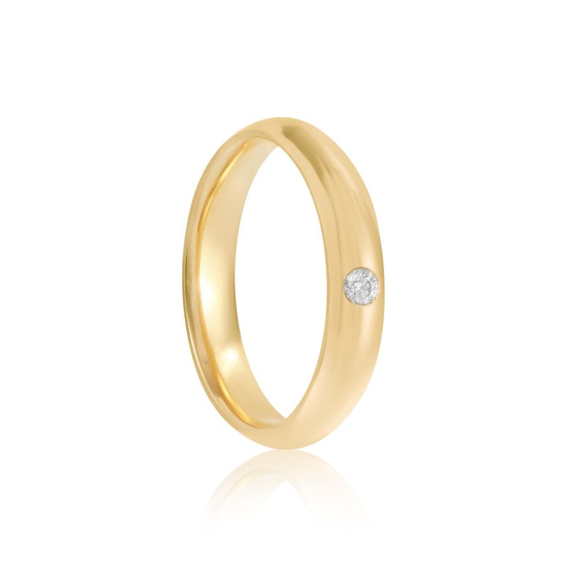 Aliança Ouro 18k Individual 800086/800087