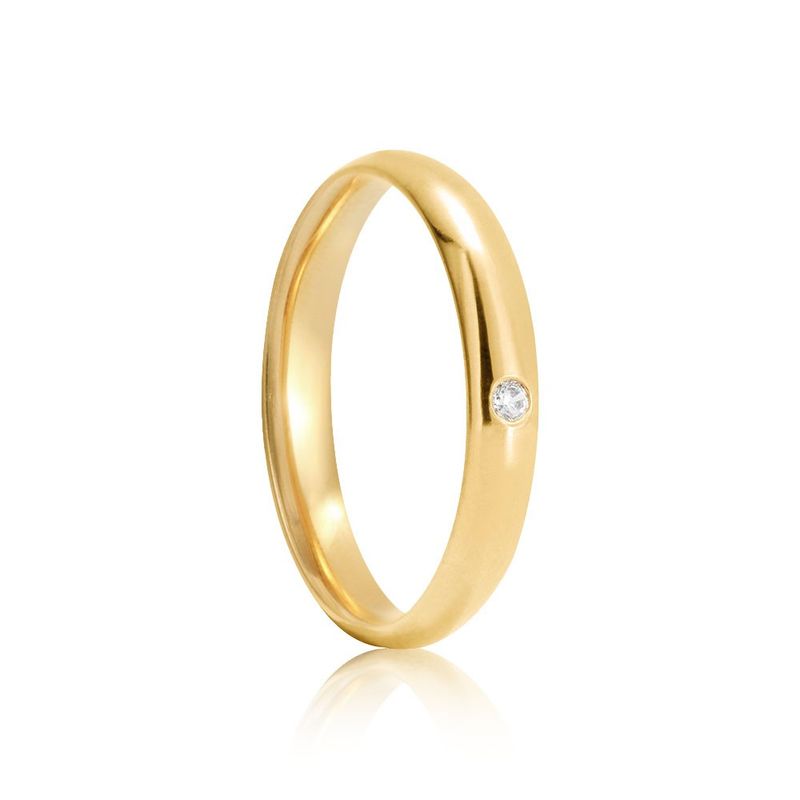 Aliança Ouro 18k Individual 800076/800077