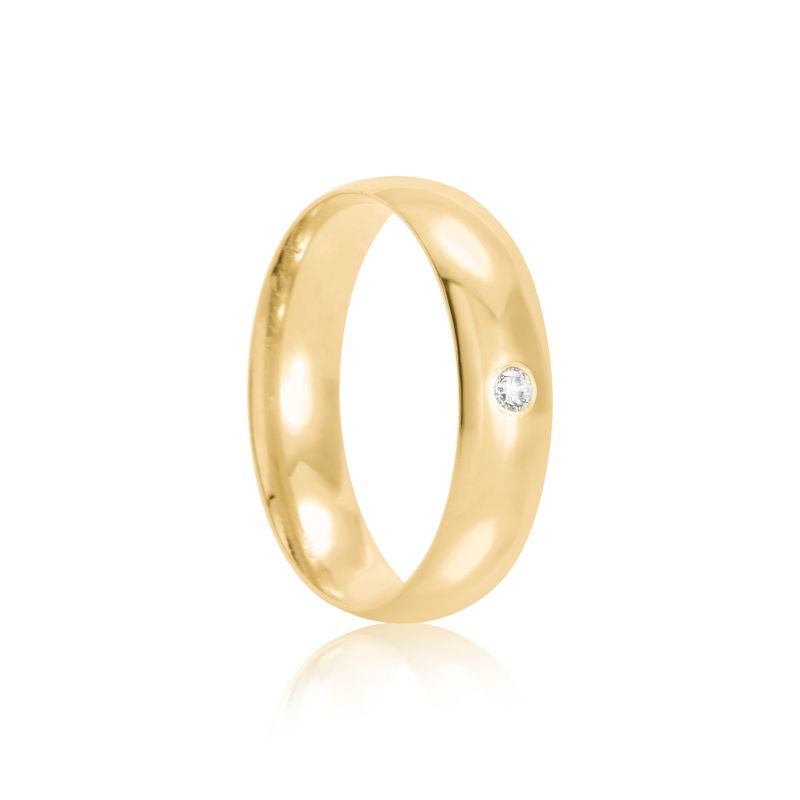 Aliança Ouro 18k Individual 800081/800080