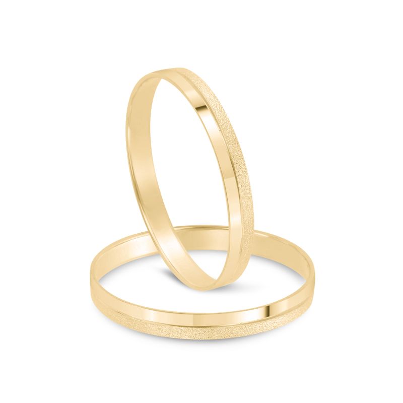 Par Aliança Ouro 10k  Reta  2,4mm  (802569)