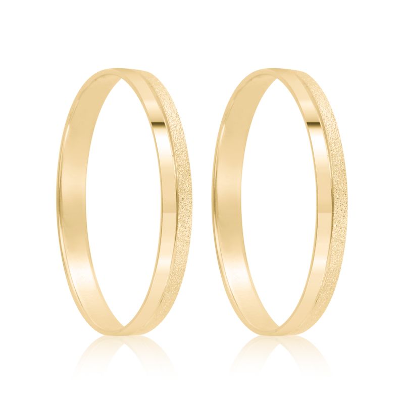 Par Aliança Ouro 10k  Reta  2,4mm  (802569)