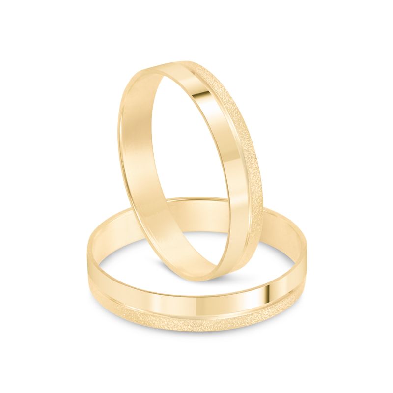 Par Aliança Ouro 10k  Reta  3,3mm  (802567)