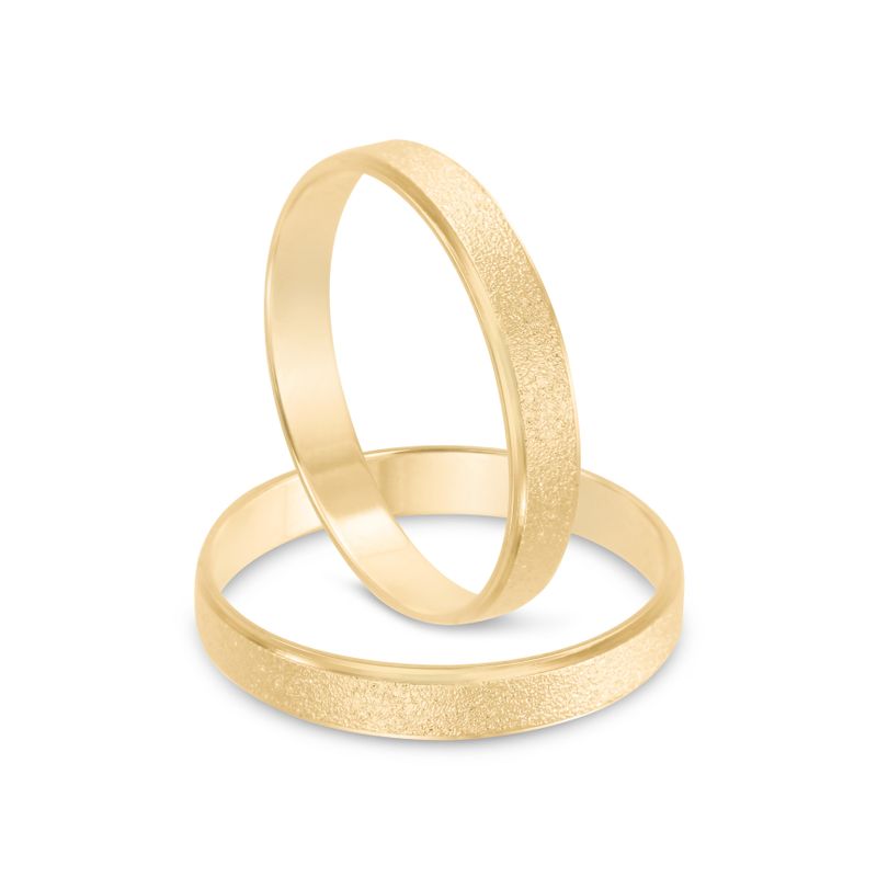 Par Aliança Ouro 10k  Reta  3,2mm  (802566)