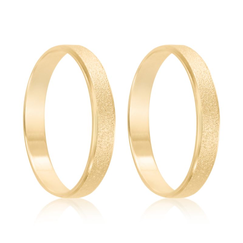 Par Aliança Ouro 10k  Reta  3,2mm  (802566)
