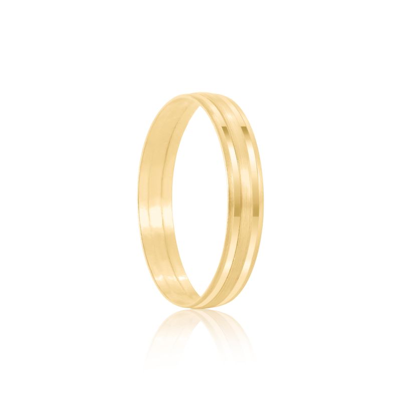 Par Aliança Ouro 10k  reta  3,2mm  (801576)